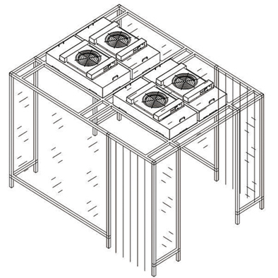 17ft.Clean Booth(Down Flow Booth) High-cleanliness Working Environment