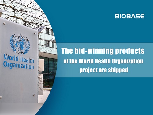 The bid-winning products of the World Health Organization project are shipped